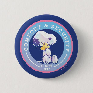 Bóton Redondo 5.08cm Amendoins Crachá de conforto e segurança azul