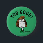 Bóton Redondo 5.08cm Amendoins | Patty De Peppermint Você Está Bem?<br><div class="desc">Veja este design de amendoins divertido com a Patty Peppermint.</div>