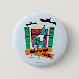 Bóton Redondo 5.08cm Amendoins Snoopy Poções Mágicas Halloween