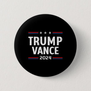 Bóton Redondo 5.08cm América recupera o Trump Vance 2024 Vice Pr