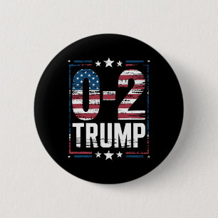 Bóton Redondo 5.08cm American Flag 0-2 Trump 2024