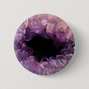 Bóton Redondo 5.08cm Ametist roxo