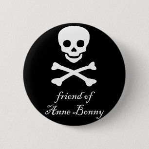 Bóton Redondo 5.08cm amigo do botão do orgulho de Anne Bonny bi/pan