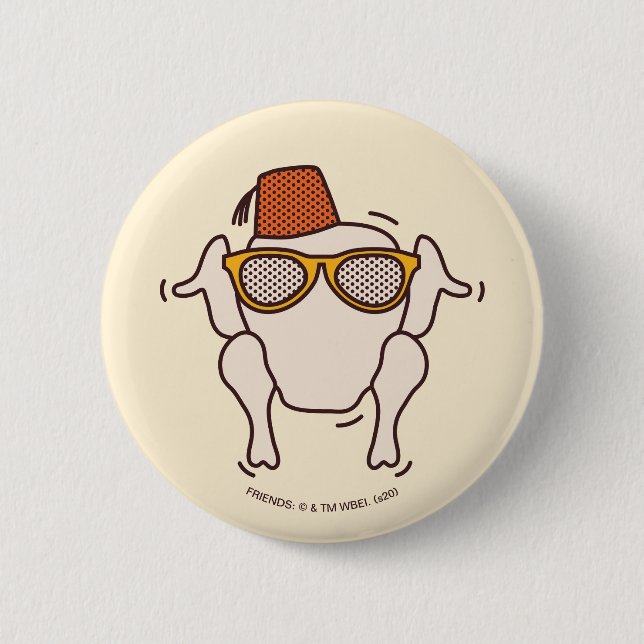 Bóton Redondo 5.08cm AMIGOS™| Ação de amizade (Frente)