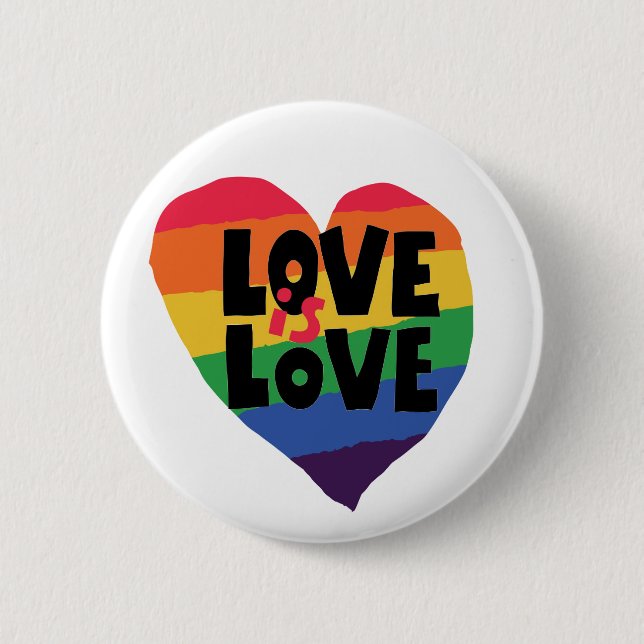 Bóton Redondo 5.08cm Amor é Amor (Frente)