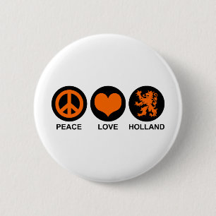 Bóton Redondo 5.08cm Amor Holland da paz