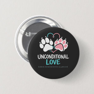 Bóton Redondo 5.08cm Amor Incondicional Coração Batimento Personalizado