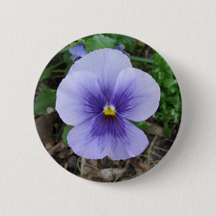 Bóton Redondo 5.08cm Amor perfeito roxo