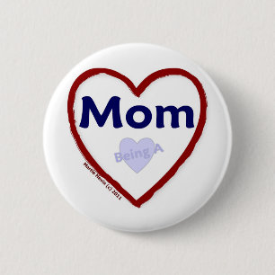 Bóton Redondo 5.08cm Amor Ser Mãe