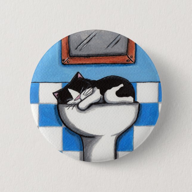 Bóton Redondo 5.08cm Amor v.01 do dissipador - botão do gato (Frente)