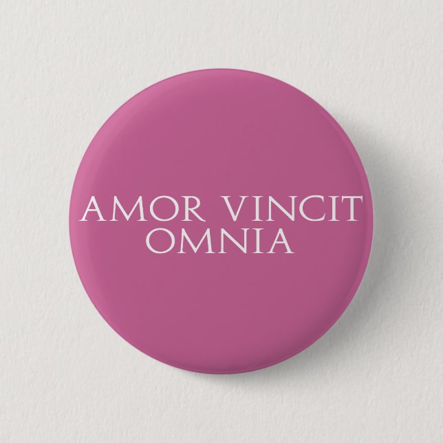 Bóton Redondo 5.08cm Amor Vincit Omnia (Frente)