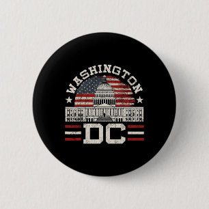 Bóton Redondo 5.08cm Amor Washington Dc EUA Ideia de Design de Presente