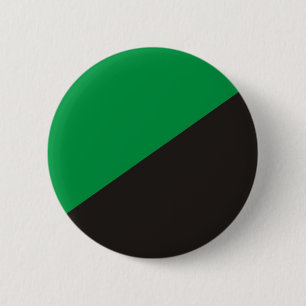 Bóton Redondo 5.08cm anarquia eco bandeira verde ecologia negra