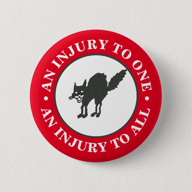 Bóton Redondo 5.08cm Anarquo-sindicalismo (Frente)