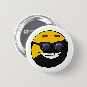 Bóton Redondo 5.08cm Ancap bola Polandball meme fofo óculos de sol mala