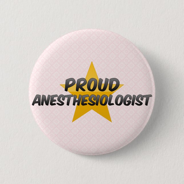 Bóton Redondo 5.08cm Anesthesiologist orgulhoso (Frente)