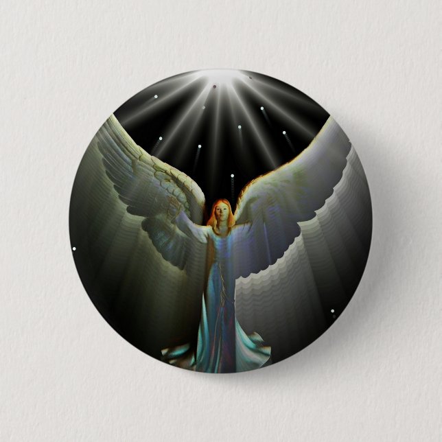 Bóton Redondo 5.08cm Angel Power (Frente)
