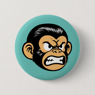 Bóton Redondo 5.08cm Angry Ape