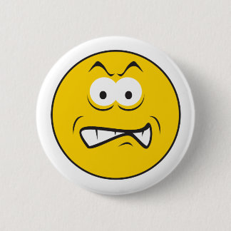 Bóton Redondo 5.08cm Angry Snarling Face