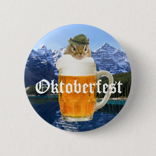 Bóton Redondo 5.08cm Animal do Festival de Cerveja Oktoberfest