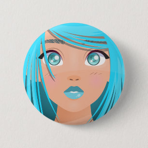 BÓTON REDONDO 5.08CM ANIME CARTOON GIRL