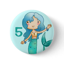 Aniversário alegre da sereia dos desenhos animados