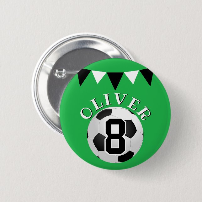 Bóton Redondo 5.08cm Aniversário de criança de Bandeiras para Bunting d (Frente & Verso)