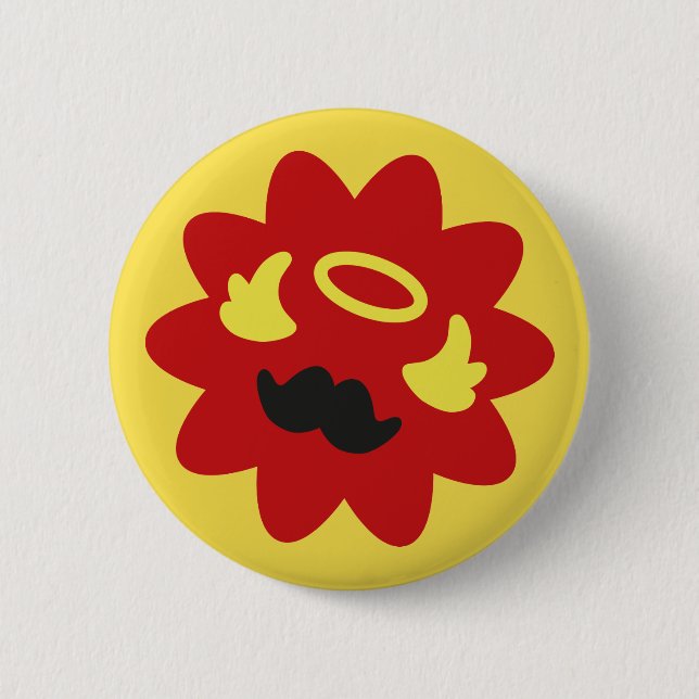 Bóton Redondo 5.08cm Anjo do malandro (Frente)