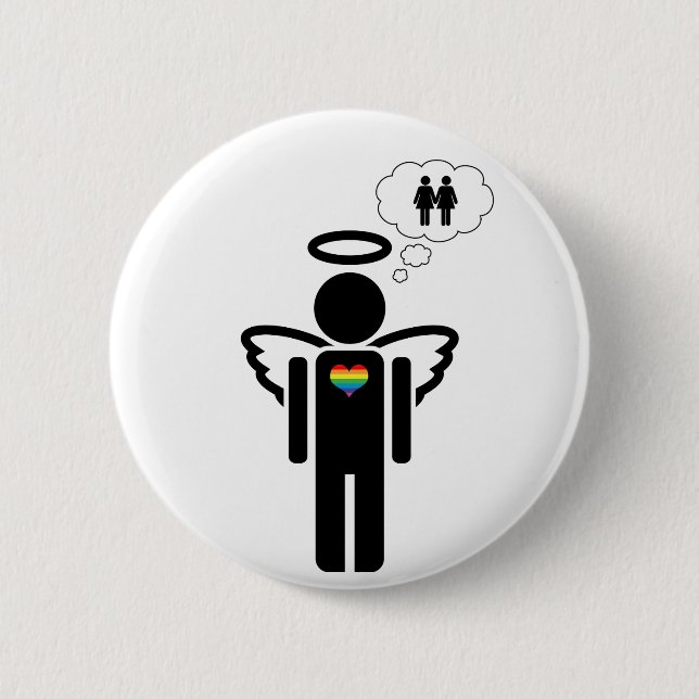 Bóton Redondo 5.08cm anjo, sonhos de menina. (Frente)