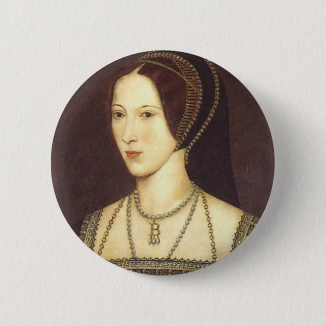 Bóton Redondo 5.08cm Anne Boleyn (Frente)