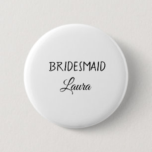 Bóton Redondo 5.08cm Ano de presente de bridesmaid de nome de adição si