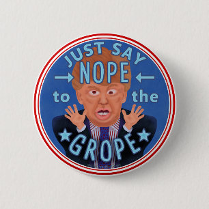 Bóton Redondo 5.08cm Anti Donald Trump 2020 Eleição Não à Terra