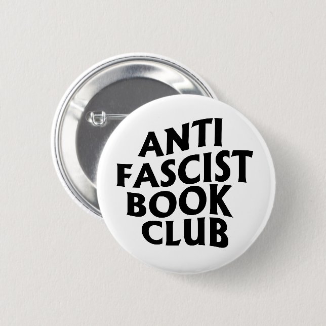 Bóton Redondo 5.08cm Anti-Fascist Book Club (Frente & Verso)
