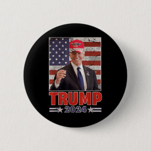 Bóton Redondo 5.08cm Anti Joe Biden Conservador Engraçado Donald Trump 