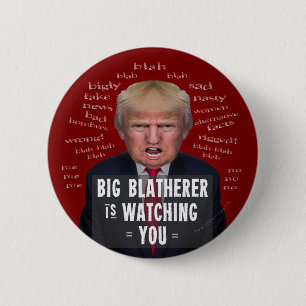 Bóton Redondo 5.08cm Anti paródia política do presidente Donald Trump