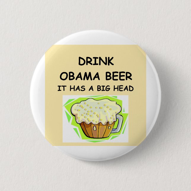 Bóton Redondo 5.08cm anti piadas de obama (Frente)
