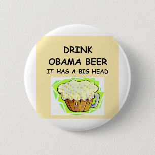 Bóton Redondo 5.08cm anti piadas de obama