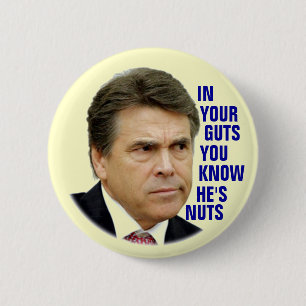 Bóton Redondo 5.08cm Anti-Rick Perry 2012