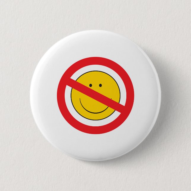Bóton Redondo 5.08cm Anti-Smiley face (Frente)