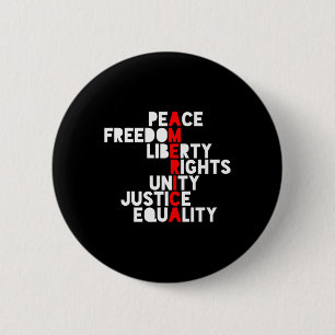 Bóton Redondo 5.08cm Anti-trump America Significado