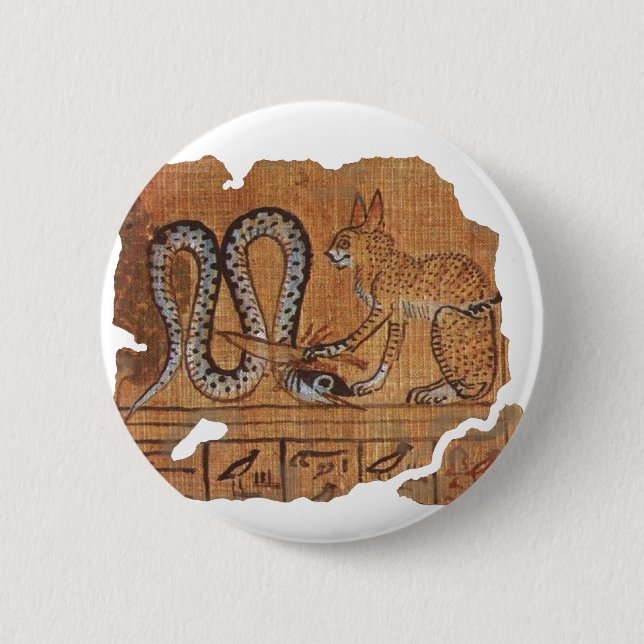 Bóton Redondo 5.08cm Antigo Livro Egípcio do Morto Ra&Apophis (Frente)