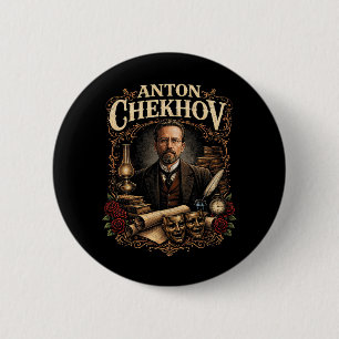 Bóton Redondo 5.08cm Anton Tchekhov