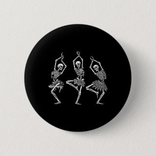 Bóton Redondo 5.08cm Apartamentos de Balé de dança de Skeleton Balé Hal