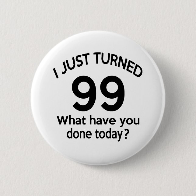 Bóton Redondo 5.08cm Apenas 99 girados (Frente)