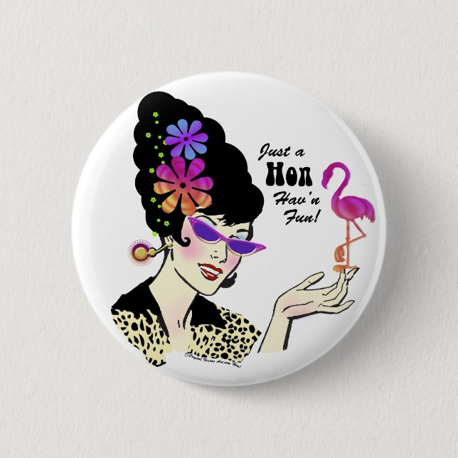 Bóton Redondo 5.08cm Apenas um botão do divertimento de Hon Havin (Frente)