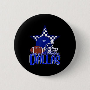 Bóton Redondo 5.08cm Apenas Uma Garota Que Ama Camiseta Dallas Para Mul