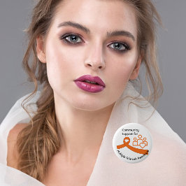 Bóton Redondo 5.08cm Apoio Comunitário À Sensibilização Para A Escleros