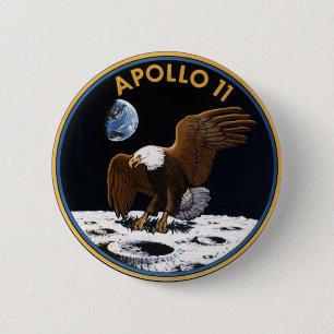 Bóton Redondo 5.08cm Apollo 11