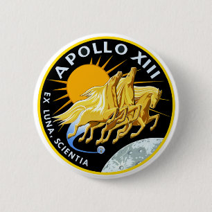 Bóton Redondo 5.08cm Apollo 13: Sobrevivência