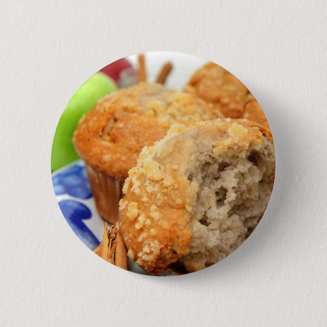 Bóton Redondo 5.08cm Apple tempera o muffin (Frente)